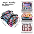 thumbnail image 3 of Ice Cream Double Layered Insulated Refrigerated Lunch Bag with Two Compartments, Large Capacity, and Handheld Carry - 7.1x11.4x16.1 Inches, 3 of 6