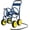 Navy Blue, variant on Garden Hose Reel Cart, Mobile Water Hose Cart with Heavy-duty Metal Frame & 4 Solid Wheels, Hold up to 330 ft of 5/8" Hoses, Outdoor Planting Tool for Lawn & Backyard (Silver)
