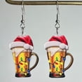 thumbnail image 6 of Acrylic Christmas Earrings Christmas Hat Earring Wine Glass Earring Beer Earring Lightning Earring Cowboy Boots Earring Western Earring Christmas Jewelry For Women, 6 of 6