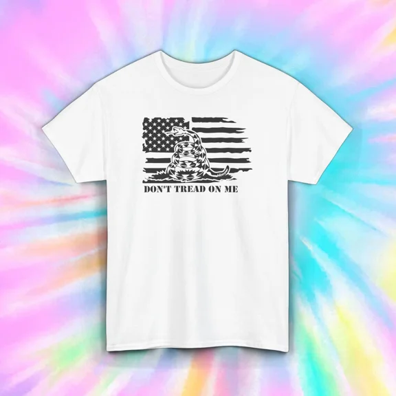 Dont Tread On Me Patriotic Gadsden Flag American Unisex T-Shirt up to size 5XL