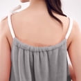 thumbnail image 6 of TEAJOPSUU Women's Sleeveless Nightgown Absorbs Water Quick Drying Bathrobes Fall Winter Long Plush Fleece Nightdress Gray, 6 of 8