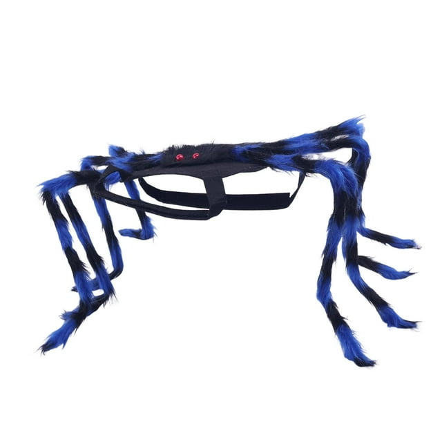 S SERENABLE Costume de Chien Chat pour Halloween Confortable avec Bretelles Réglables Tenues pour Animaux Bleu Grand