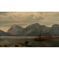 thumbnail image 3 of Amaldus Nielsen 14x10 Black Modern Framed Museum Art Print Titled - From the Englafjellene, Hardanger (1863), 3 of 5