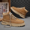 thumbnail image 4 of Botas de trabajo antideslizantes de cuero Para Hombre, zapatos deportivos informales de alta calidad, con cordones y plataforma, a la moda, novedad, 4 of 4