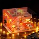 thumbnail image 4 of Casa en miniatura de madera XianweiShao kit de casa de muñecas con muebles 3D, 4 of 5