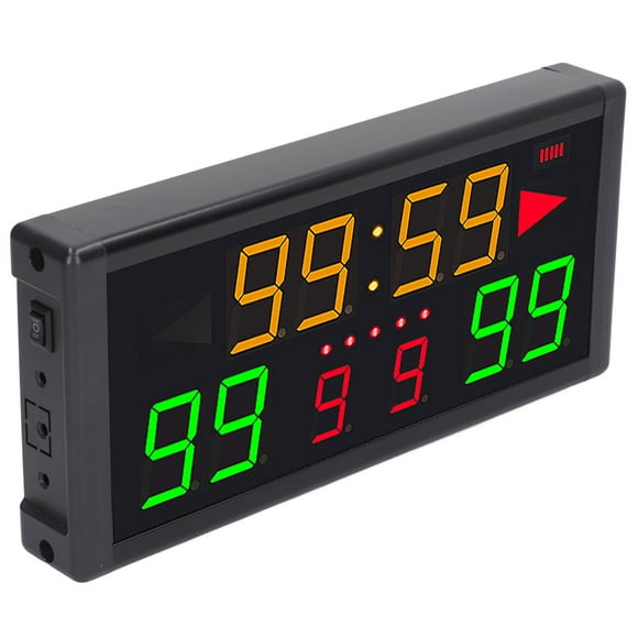 Small Cornhole Scoreboard, Indoor 10 Digits Rechargeable LED Scoreborad Electronic Tabletop Score Keeper With Remote, Digital Score Board For Basketball Badminton