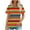 AB-Multicolor, variant on Summer Top for Women Casual Crewneck Short Sleeve Tshirts Fashion Rainbow Print Pleated Tunic Blouse Loose Hem Shirt Prime Sales Today Multicolor XL