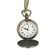 XIAN  Antique Vintage Pocket Watch with Necklace Pendant Chain Pocket Clock Gift for Friends Family Members