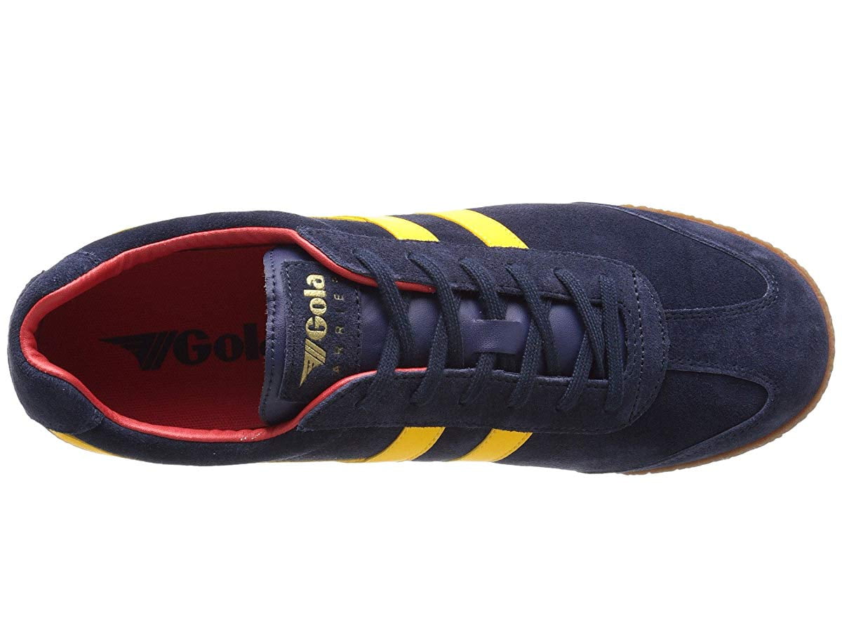 gola harrier tobacco Gola Harrier Suede Tobacco Ecru Mens Lace Up Sneakers