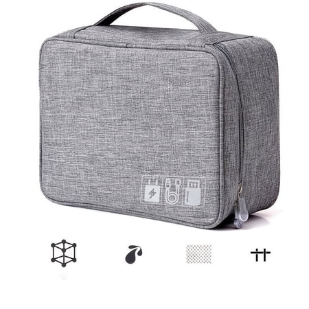 1pc 9.45*7.09*3.94Inch Electronics Organizer Travel Universal Cable Organizer Bag Waterproof Electronics Accessories Storage Cases Storage Organizer For Cable Charger Phone Hard Drives