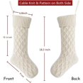 thumbnail image 2 of Knitted Christmas Stockings, 18inches Large Christmas Stockings, 4 Pieces, Rustic, Personalized Christmas Stocking Decorations For Family, Holiday, De, 2 of 3