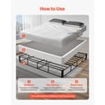 thumbnail image 3 of VEVOR Box Spring, King Size Bed Frame with Washable Fabric Cloth, Heavy Duty Metal Frame for King Bed, 9.1 in Mattress Foundation, 3500 lbs Max Weight Capacity, Easy Assembly, 79.1 x 75.8 x 9.1 in, 3 of 9