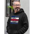 thumbnail image 2 of Happy July 4Th And My Birthday Hoodie Men -Image by Shutterstock, Male Medium, 2 of 4