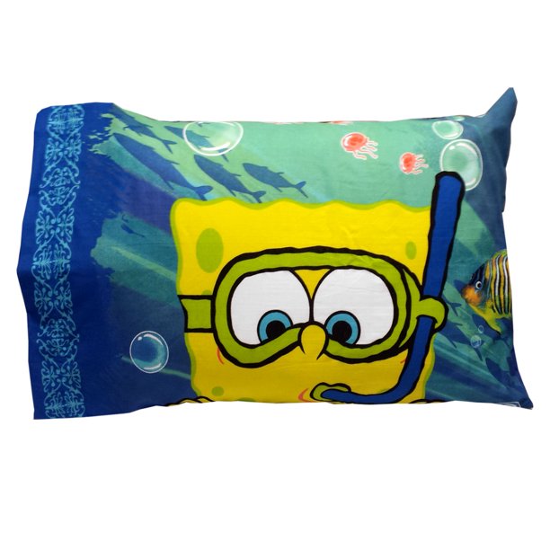Spongebob Squarepants Pillowcase Sea Adventure Pillow Cover Walmart