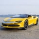 thumbnail image 1 of Modelo de coche Ferrari SF90 Stradale 1:32 Metal fundido a presión amarillo, 1 of 4