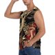 thumbnail image 3 of Fotbe Gothic Eastern Floral Skull Men's Camiseta sin Mangas Estampada para Hombres, Playera Casual para Gimnasio, Entrenamiento, Playa-Medium, 3 of 7