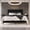 Black, variant on Home Design Marion Twin Tufted Upholstered Platform Bed Frame with Tufted Headboard and Plush Padding, Silver Gray, Easy Assembly