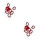 thumbnail image 4 of Anillo para el pelo de 20 piezas alta elasticidad colorido estilo pijo Sonducket Rojo 2piezas, 4 of 6