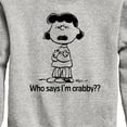 thumbnail image 3 of Peanuts - Who Says Im Crabby Lucy - Toddler & Youth Crewneck Fleece Sweatshirt, 3 of 6