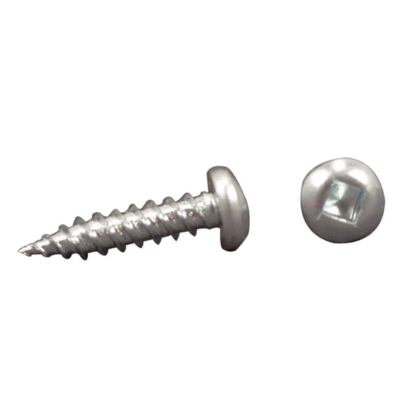 AP Products 012-PSQ500 8 X 1-1/4 Pan Head Square Recess Screw, Pack of 500 - 1-1/4", Zinc