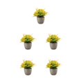 thumbnail image 2 of Redempat Plastic Easy To Clean Artificial Succulent Realistic Appearance Long-lasting Durability Eco-friendly orange rose 5Set, 2 of 6