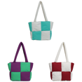 thumbnail image 1 of Bolso Hombro A La para Mujer Mano Color Contrastante Al Aire Libre () Verde, 1 of 9