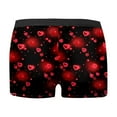 thumbnail image 4 of SJLDQY Valentines Men's Underwear Boxer Briefs Valentine's Day Sexy Rose Graphic Boxer Briefs for Men Soft Breathable Boxer Shorts for Men, 4 of 5