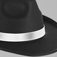 thumbnail image 6 of Hsqqdc Elegant Fedora Trilby Hat, Nonwoven Jazz Cap Classic Gentleman Panama Hat, 6 of 7