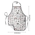 thumbnail image 4 of Naloa 1Pack Adjustable Bib Apron Waterdrop Resistant Cooking Kitchen Aprons for Women Men Chef, Cute Cat Print, 4 of 5