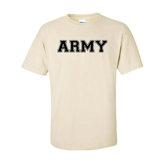 Athletic ARMY Short Sleeve T-Shirt in Sand