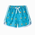 thumbnail image 2 of NIEWTR Girls Kids Cotton Shorts with Pockets Summer Elastic Waist Soft Breathable Home Play Pants 0-24Monthes 2T 3T 4T 5T 6T Shorts for Girls(A-Sky Blue,4-5 Years), 2 of 5
