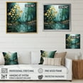 thumbnail image 4 of Designart "Pulse River Drip Natures art painting I" Landscapes Floater Framed Canvas Art Print, 4 of 7