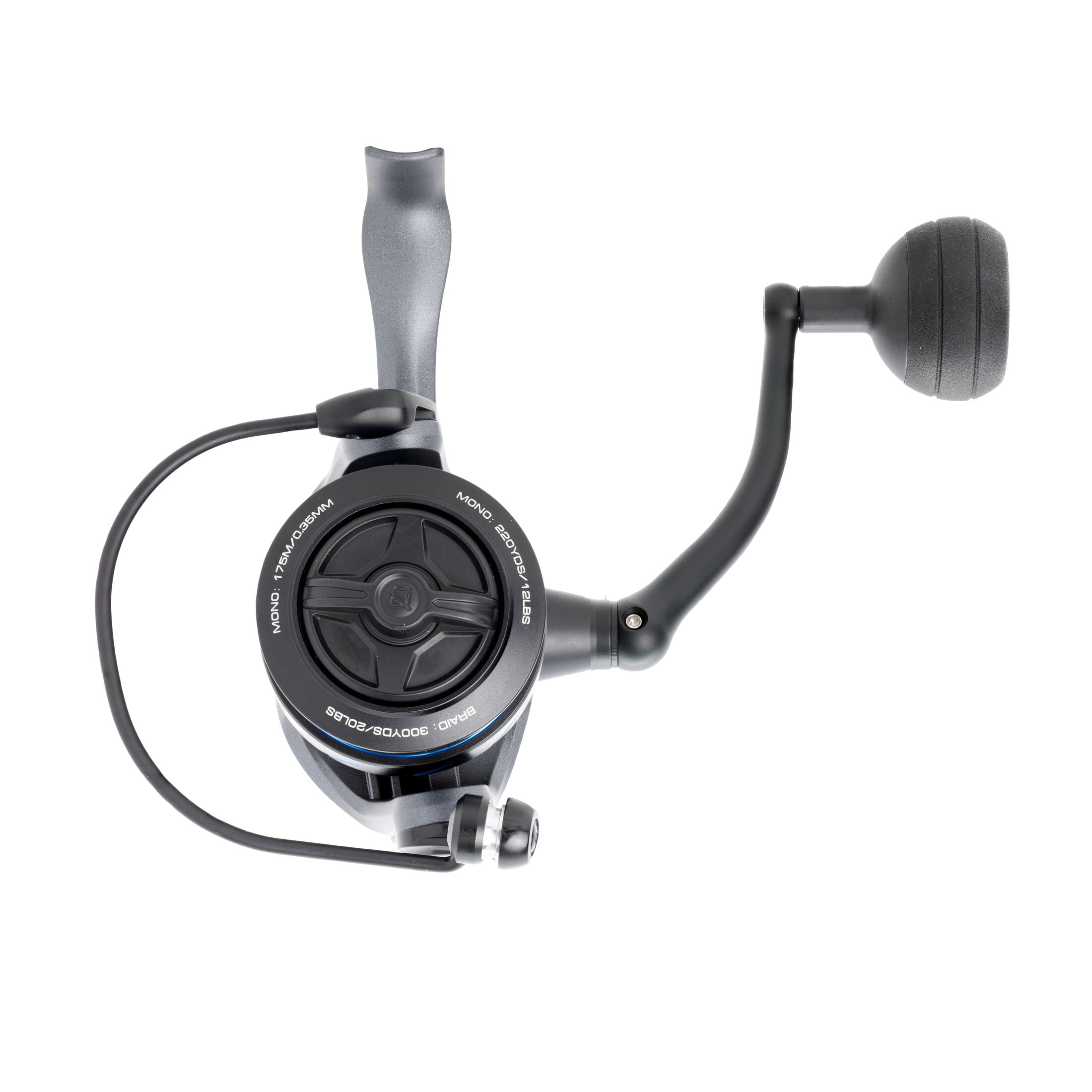 Quantum Merit Spinning Fishing Reel, Size 4000, 6.2:1 Gear Ratio, 4+1 Bearings (Clam Packaging)