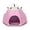 Pink, variant on Cat Teepee Cave, Portable Pet Tent with Full-Enclosure Zippered Mesh Door, Indoor & Outdoor Cat House for Safety & Ventilation, Cozy Nest for Cats, Puppies & Small Animals
