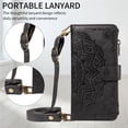 thumbnail image 6 of For Samsung Galaxy S26 FE 5G Wallet Case, 9 Card Slots RFID Blocking Crossbody Leather Cover, Zipper Pocket, Detachable Wrist & Shoulder Strap, Magnetic Shockproof Protective Phone Case for Women, 6 of 11
