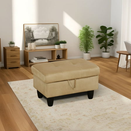 Upholstered Storage Ottoman