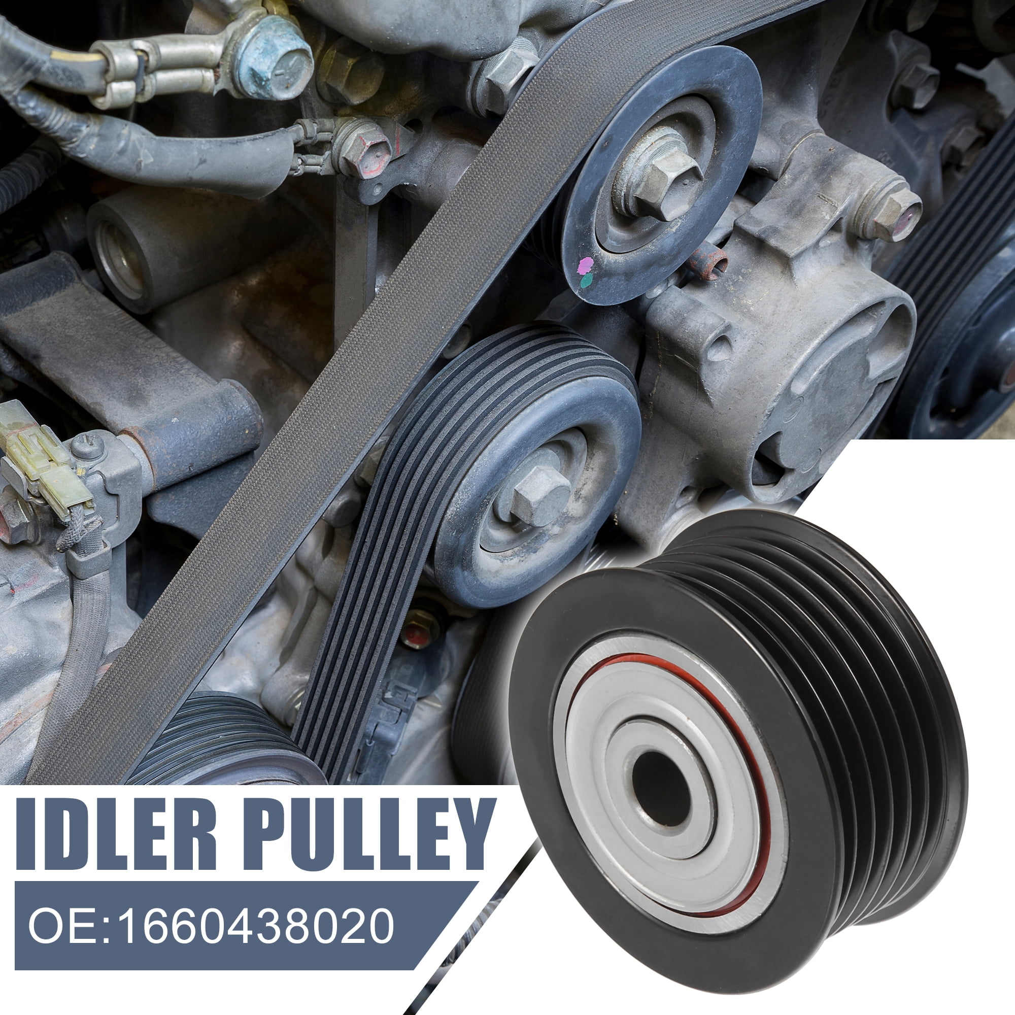 1660438020 Car Accessory Drive Belt Idler Pulley Serpentine Belt Idler Grooved Pulley for Lexus