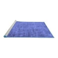 thumbnail image 2 of Ahgly Company Machine Washable Indoor Rectangle Oriental Blue Industrial Area Rugs, 5' x 7', 2 of 4