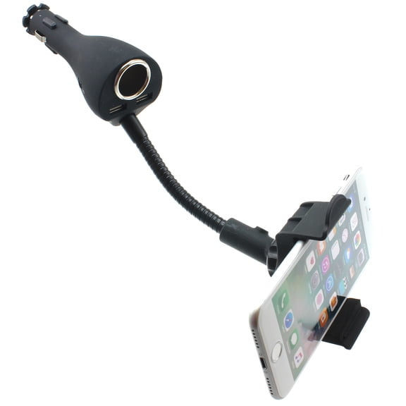 Charger Car Mount for Samsung Galaxy A73 5G A53 5G A33 5G A13 5G A03s Phones - Holder DC Socket USB 2-Port Cradle