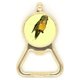 thumbnail image 1 of Budgie loro pajaro amarillo Botellas de cerveza, abrelatas de acero inoxidable., 1 of 3