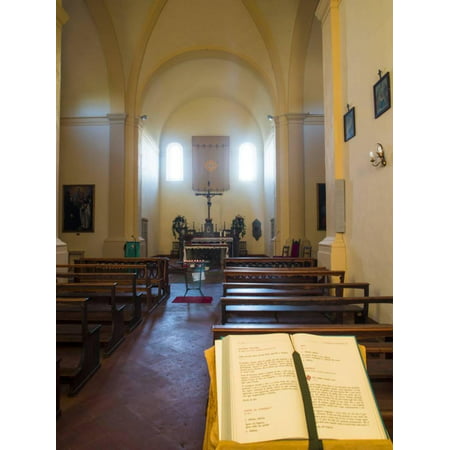 Inside Very Small Chapel in the Town of Volpaia Chianti Tuscany Print Wall Art By Terry