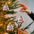 thumbnail image 1 of Christmas Book Lovers Shaped Acrylic Hanging Ornament for Holiday Tree Decorations and Festive Home, 1 of 4