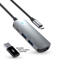 USB-C 4-in-1 Hub with 4K HDMI, USB 3.0, USB 2.0, USB-C Multiport Adapter with OTG and USB-A Adapter