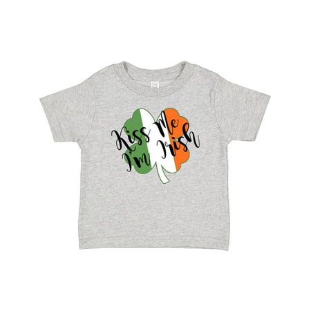 

Inktastic Kiss Me I m Irish Clover and Irish Flag Gift Baby Boy or Baby Girl T-Shirt