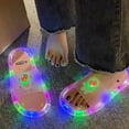 thumbnail image 4 of Light Up Slippers for Women Men, 2026 New Colorful Sandals, Fun Motion Sensor Slides for Indoor Use(Pink,10), 4 of 6