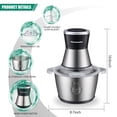 thumbnail image 4 of 2L Electric Food Chopper Food Processor Stainless Steel Bowl Blender Grinder, 4 of 18