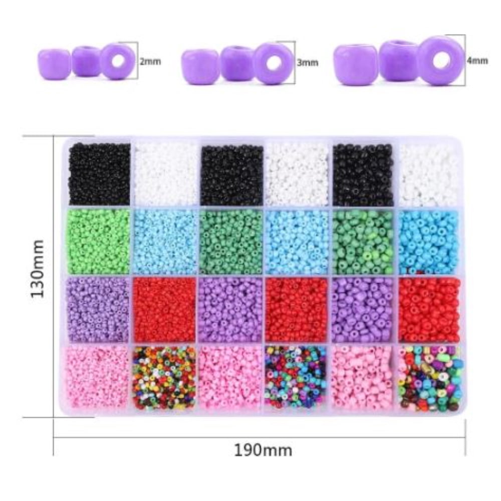 KEINXS 1 Box 2mm Czech Glass Beads Set Crystal Beads For DIY Earrings Bracelet Necklace Jewelry Making Accessories