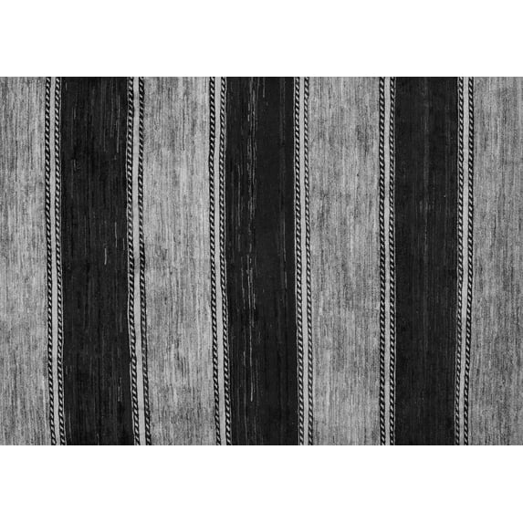 Ahgly Company Indoor Rectangle Abstract Gray Modern Area Rugs, 8' x 10'
