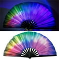 thumbnail image 3 of SDFGTstore Fluorescent Bamboos Raves Fan Foldable Design Perfect for Event Nightclubs, 3 of 14