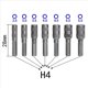 thumbnail image 3 of 2Conjunto Destornillador de Tuercas con Vástago Hexagonal H4 de 6 Puntas, de 2,5 mm A 5,5 mm, Broca Métrica para Reparación de Automóviles, 3 of 8